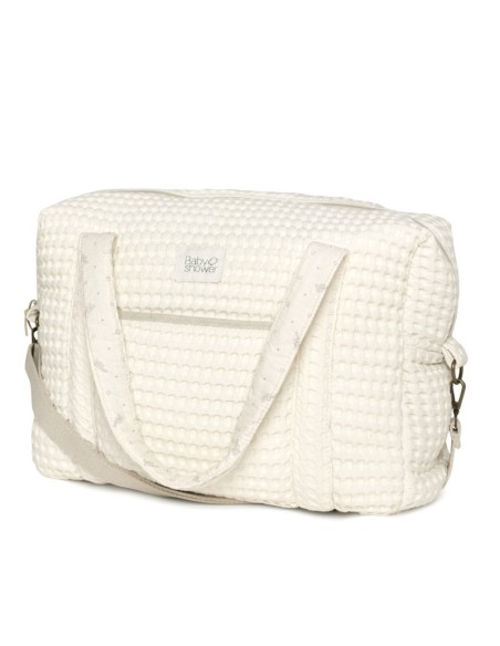 Bolsa maternidad camila gofre vanilla