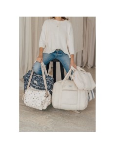 Bolsa maternidad camila gofre vanilla 2
