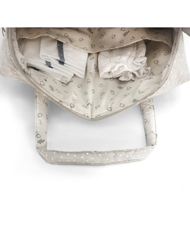 Bolsa maternidad camila gofre vanilla