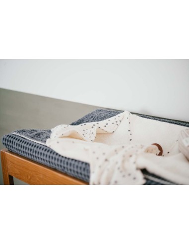 Funda cambiador wafel Amsterdam bluestone