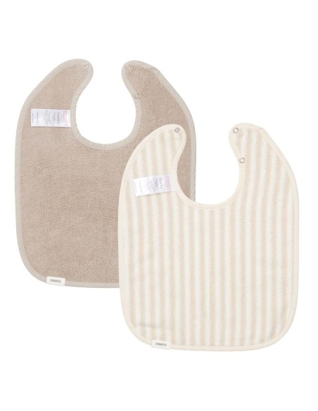 Pack 2 baberos playa sand/clay