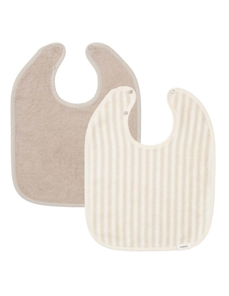 Pack 2 baberos playa sand/clay
