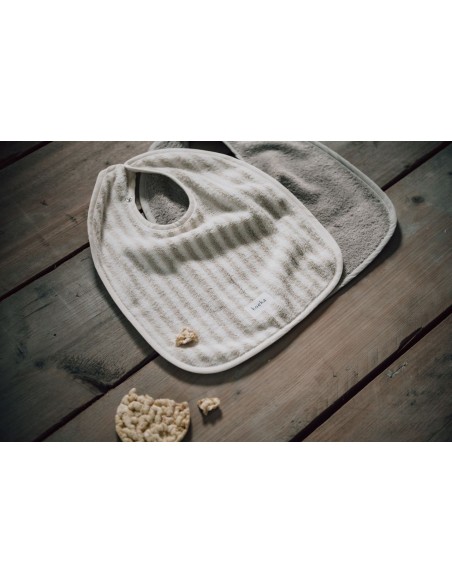 Pack 2 baberos playa sand/clay