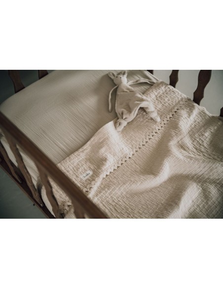 Manta de moisés Elba natural