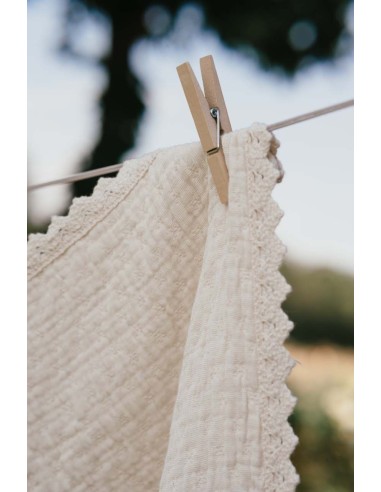 Manta de moisés Elba natural