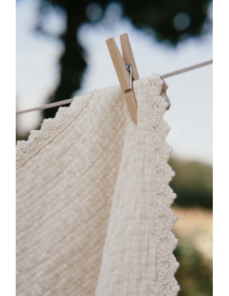 Manta de moisés Elba natural