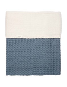 Manta de cuna wafel Amsterdam bluestone