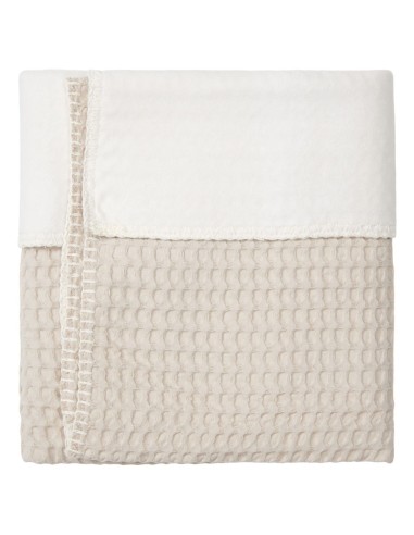 Manta de cuna wafel Amsterdam sand