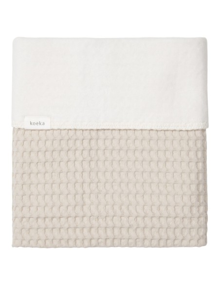 Manta de cuna wafel Amsterdam sand