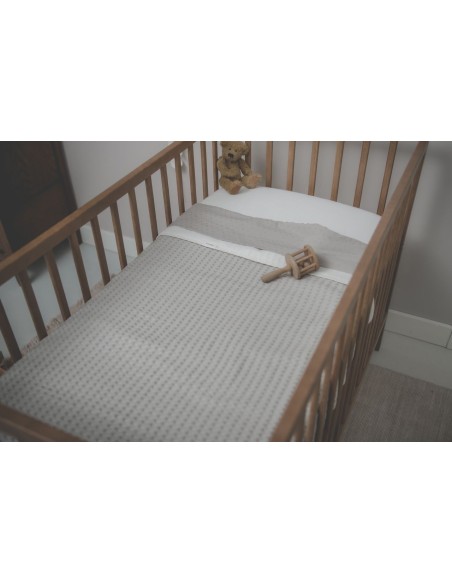 Manta de cuna wafel Amsterdam sand