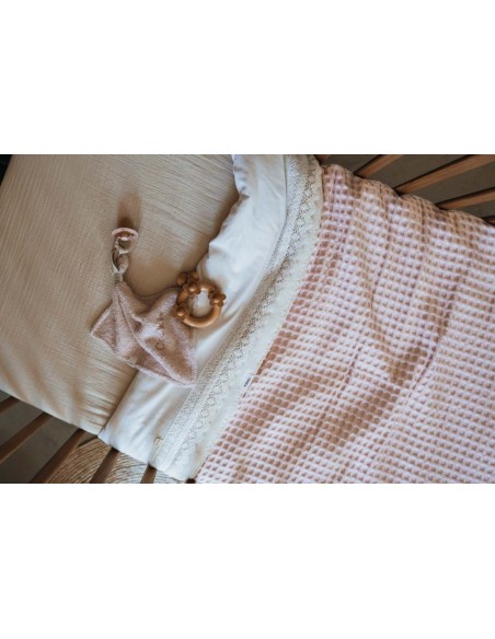 Manta de cuna wafel Amsterdam cotton candy