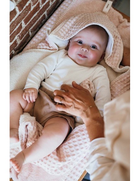 Funda cambiador wafel Amsterdam cotton candy