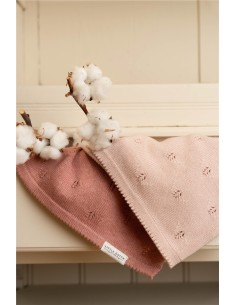 Manta de punto moisés pure blossom 2