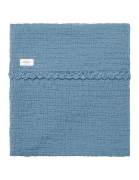 Manta de moisés Elba bluestone