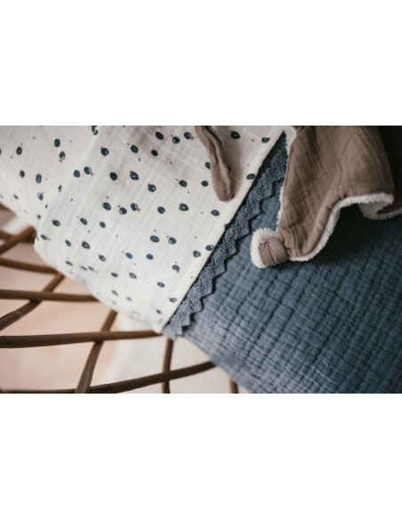 Manta de moisés Elba bluestone