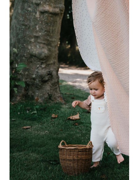 Manta de cuna Elba peach