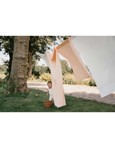 Manta de cuna Elba peach