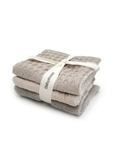 Pack 3 toallitas gofre latte