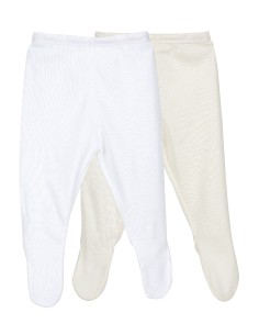 Pack 2 polainas liso  blanco/crudo