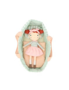 Capazo muñeca stripes pink 2