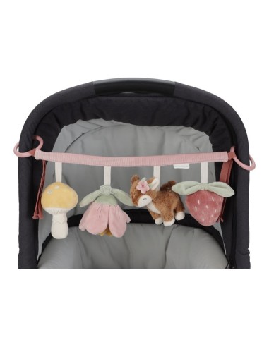 Jugete carrito fairy garden rosa