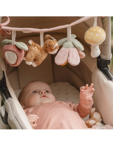 Jugete carrito fairy garden rosa