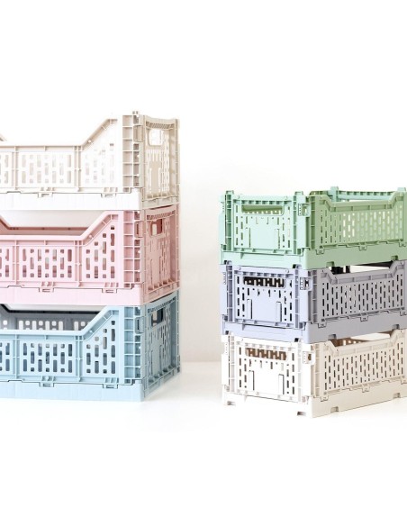 Caja plegable mediana old rose