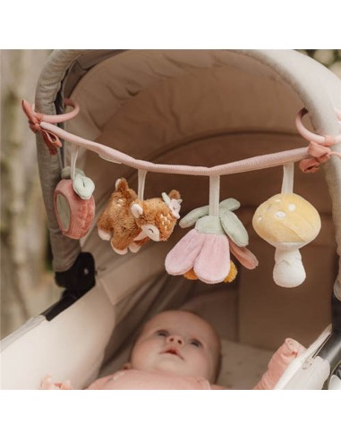 Jugete carrito fairy garden rosa