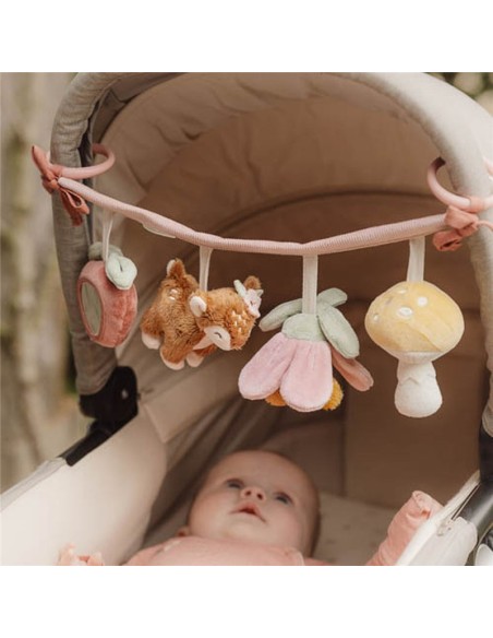 Jugete carrito fairy garden rosa