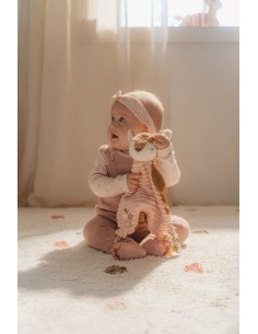 Doudou ciervo textura rosa 2