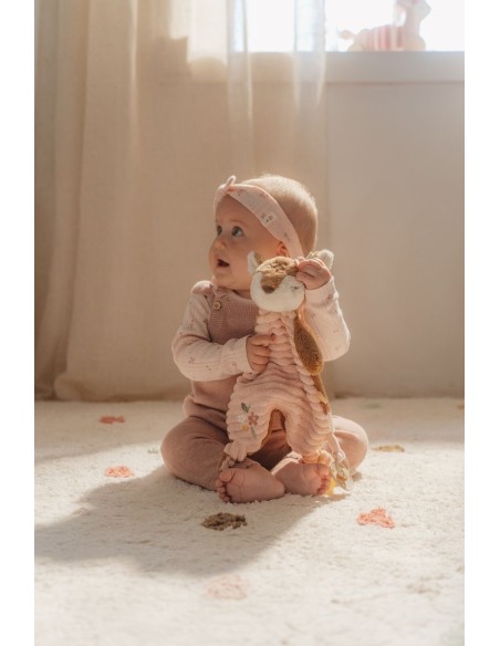 Doudou ciervo textura rosa