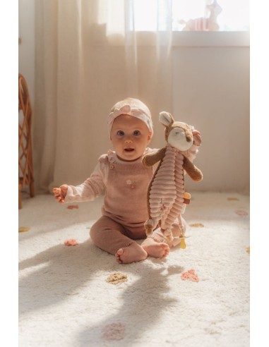 Doudou ciervo textura rosa
