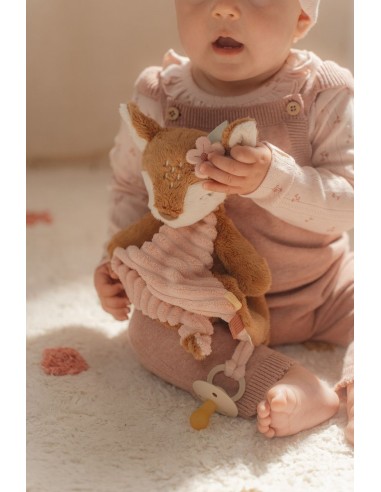 Doudou ciervo textura rosa