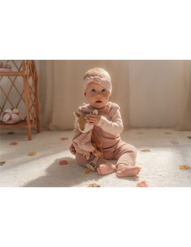 Doudou ciervo textura rosa