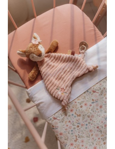 Doudou ciervo textura rosa