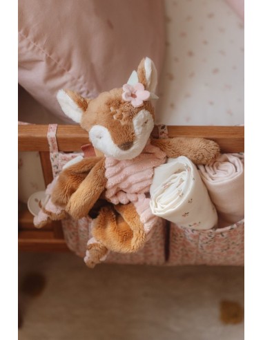 Doudou ciervo textura rosa