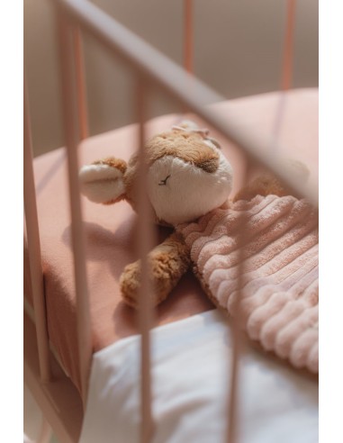 Doudou ciervo textura rosa