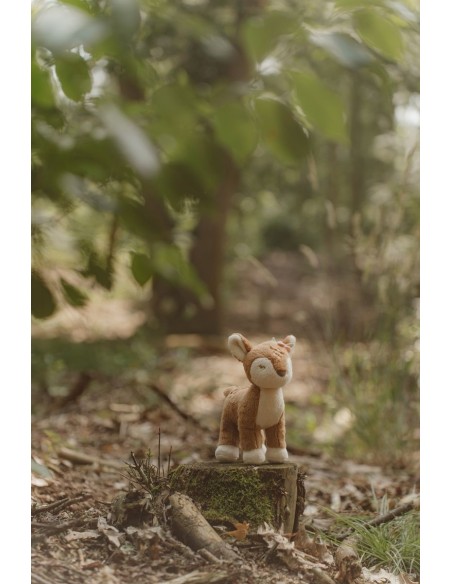 Ciervo fairy garden rosa