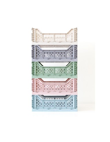 Caja plegable mediana ivory