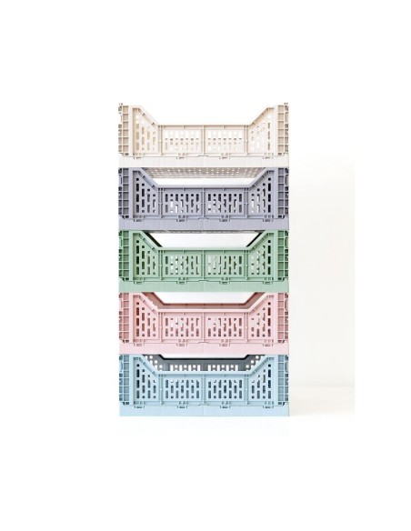 Caja plegable mediana ivory