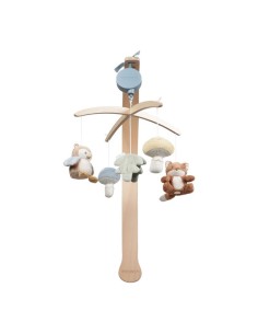 Movil musical de madera forest azul 2