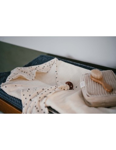 Pack de 2 doudous/chupeteros Lugo off white/warm white