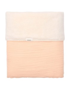 Manta de moisés faro teddy peach