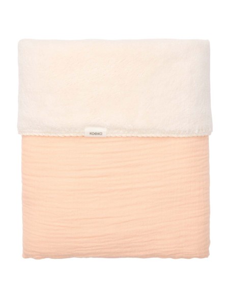 Manta de moisés faro teddy peach