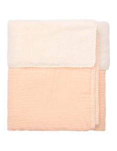 Manta de moisés faro teddy peach 2