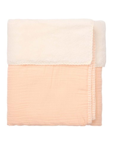 Manta de moisés faro teddy peach
