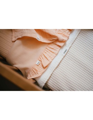 Juego de sábanas para moisés ruffle faro peach