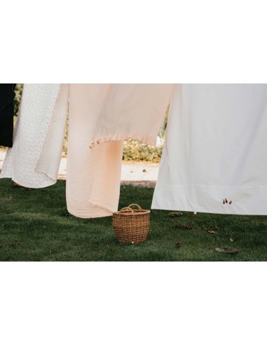 Juego de sábanas para moisés ruffle faro peach