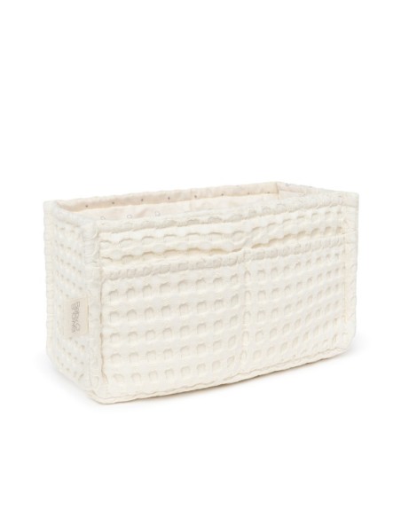 Cesta organizadora nappies gofre vanilla