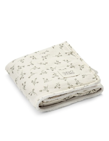 Manta polar olive bloom